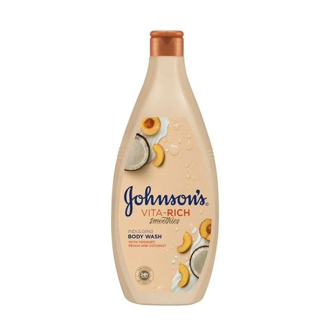 Johnson's Vita-Rich Душ гел за тяло с аромат на йоргурт праскова и кокос х750 мл