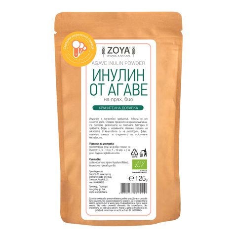 Инулин от агаве на прах, био х125 г Zoya