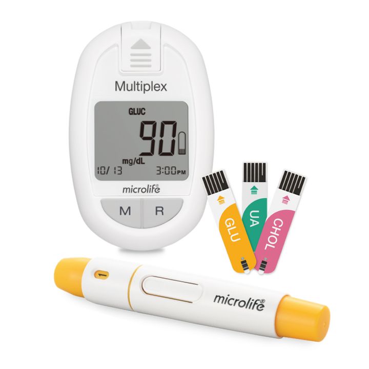 Microlife Multiplex 3в1 Мултимониторинг система за следите на кръвна захар, пикочна киселина и холестерол