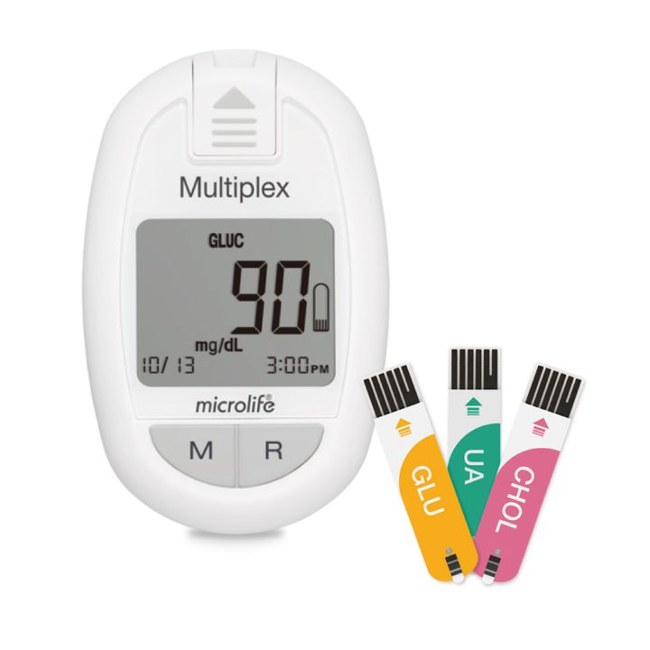 Microlife Multiplex 3в1 Мултимониторинг система за следите на кръвна захар, пикочна киселина и холестерол